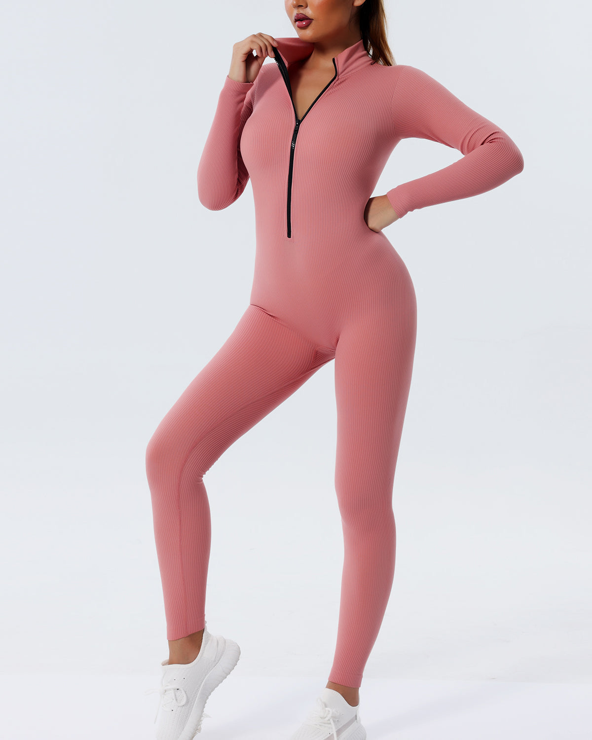 Kendra Seamless Jumpsuit - Pink