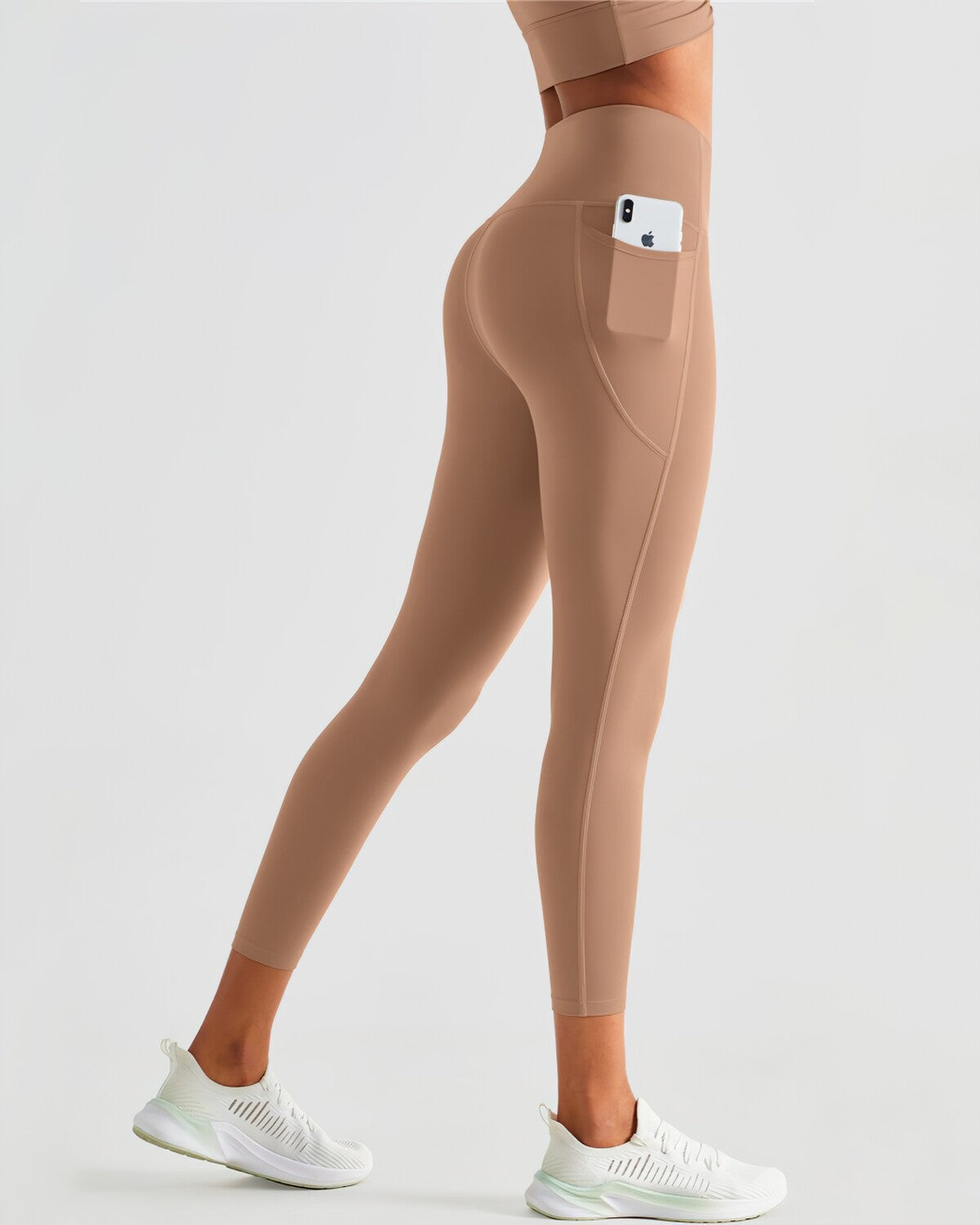 Kiana Pocket Leggings - Tan