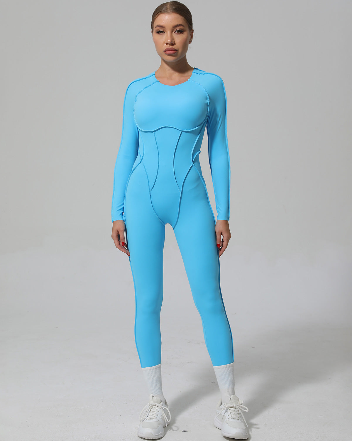 Kira Flex Jumpsuit - Aqua