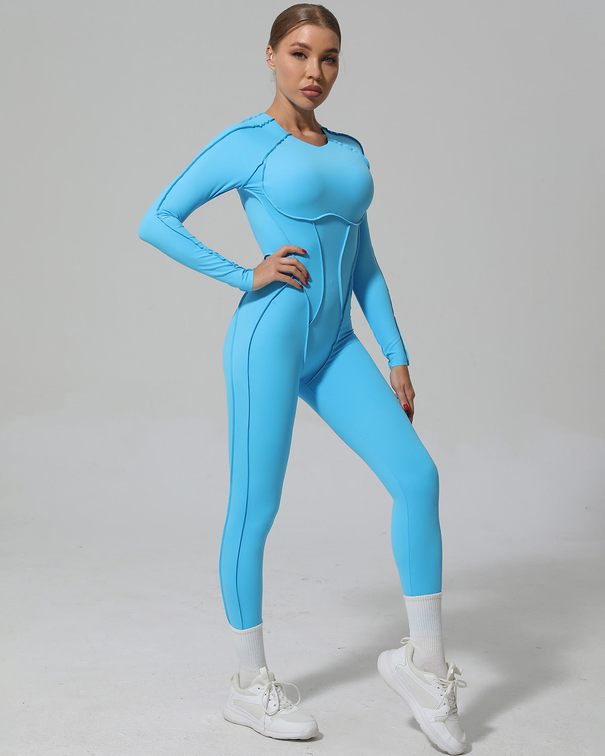 Kira Flex Jumpsuit - Aqua