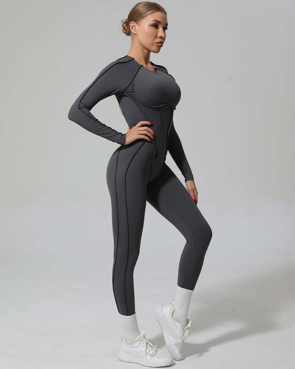 Kira Flex Jumpsuit - Grey