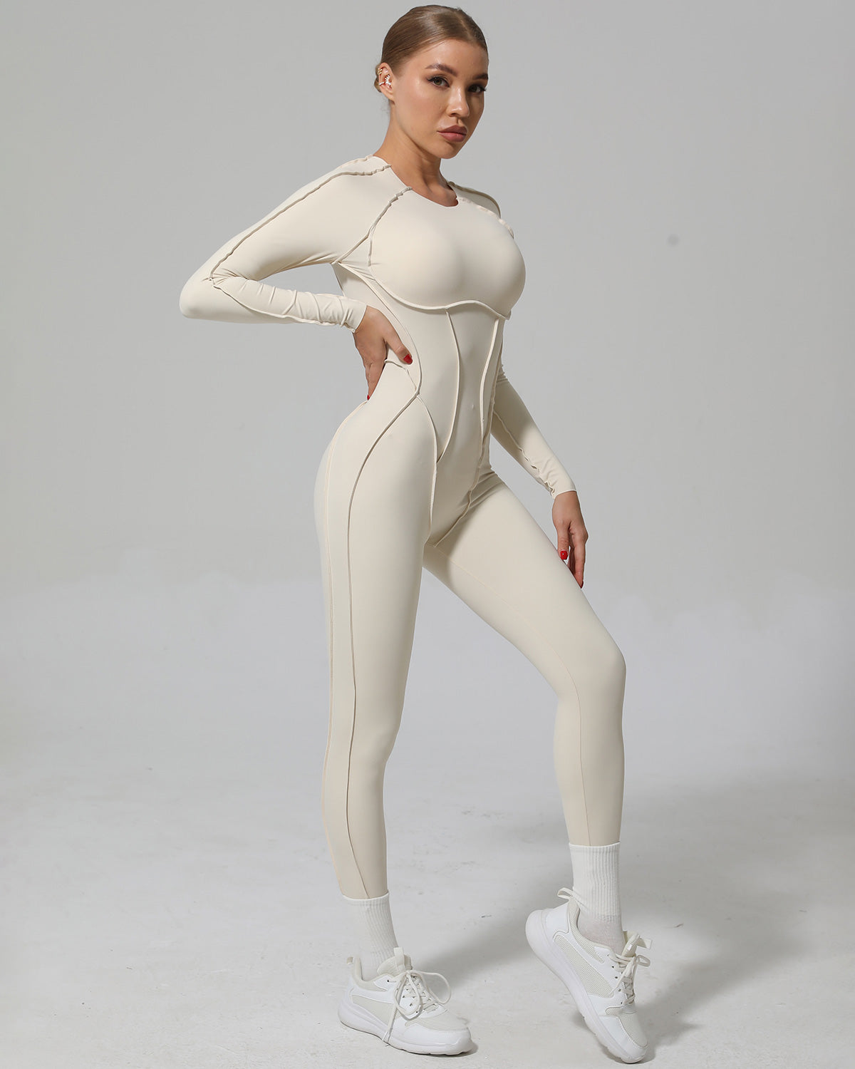 Kira Flex Jumpsuit - Beige