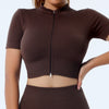 Kylee Crop Top - Brown