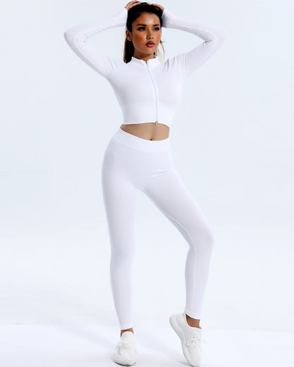 Kylee Seamless Scrunch Leggings - White