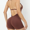 Kylie Seamless Scrunch Jumpsuit - Brown