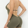 Kylie Seamless Scrunch Jumpsuit - Green