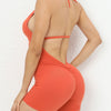 Kylie Seamless Scrunch Jumpsuit - Orange