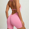 Kylie Seamless Scrunch Jumpsuit - Pink