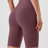 Lara Seamless Biker Shorts - Eggplant