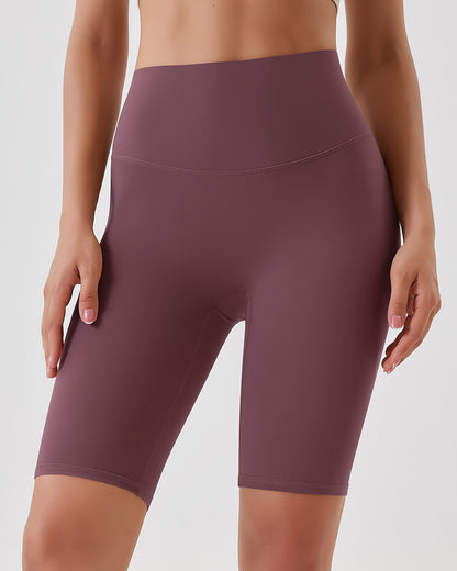 Lara Seamless Biker Shorts - Eggplant