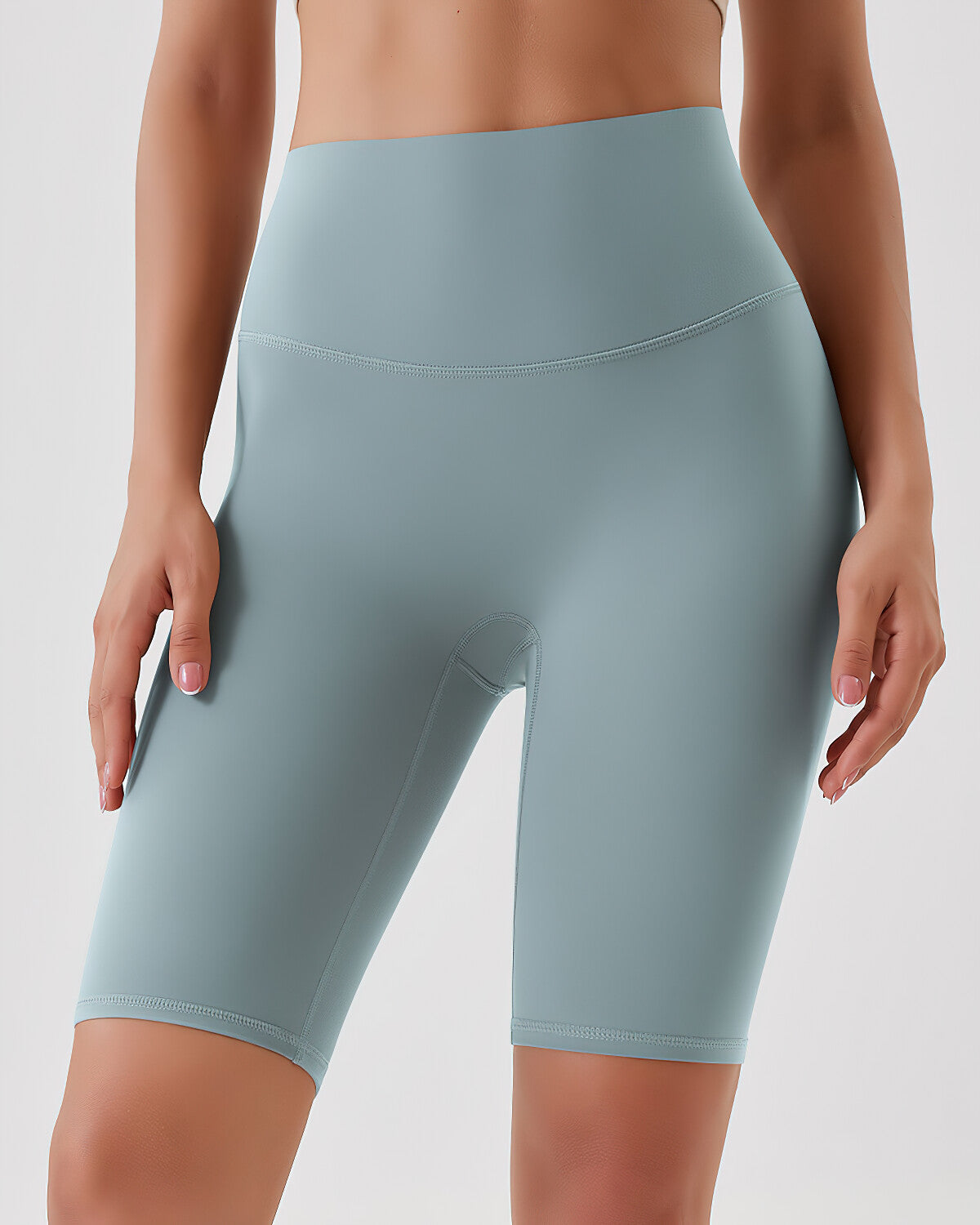 Lara Seamless Biker Shorts - Granny Smith