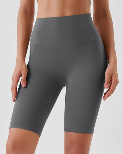 Lara Seamless Biker Shorts - Mid Grey