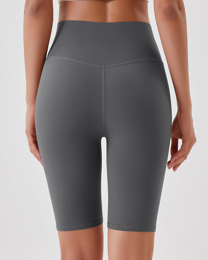 Lara Seamless Biker Shorts - Mid Grey