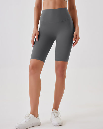 Lara Seamless Biker Shorts - Mid Grey