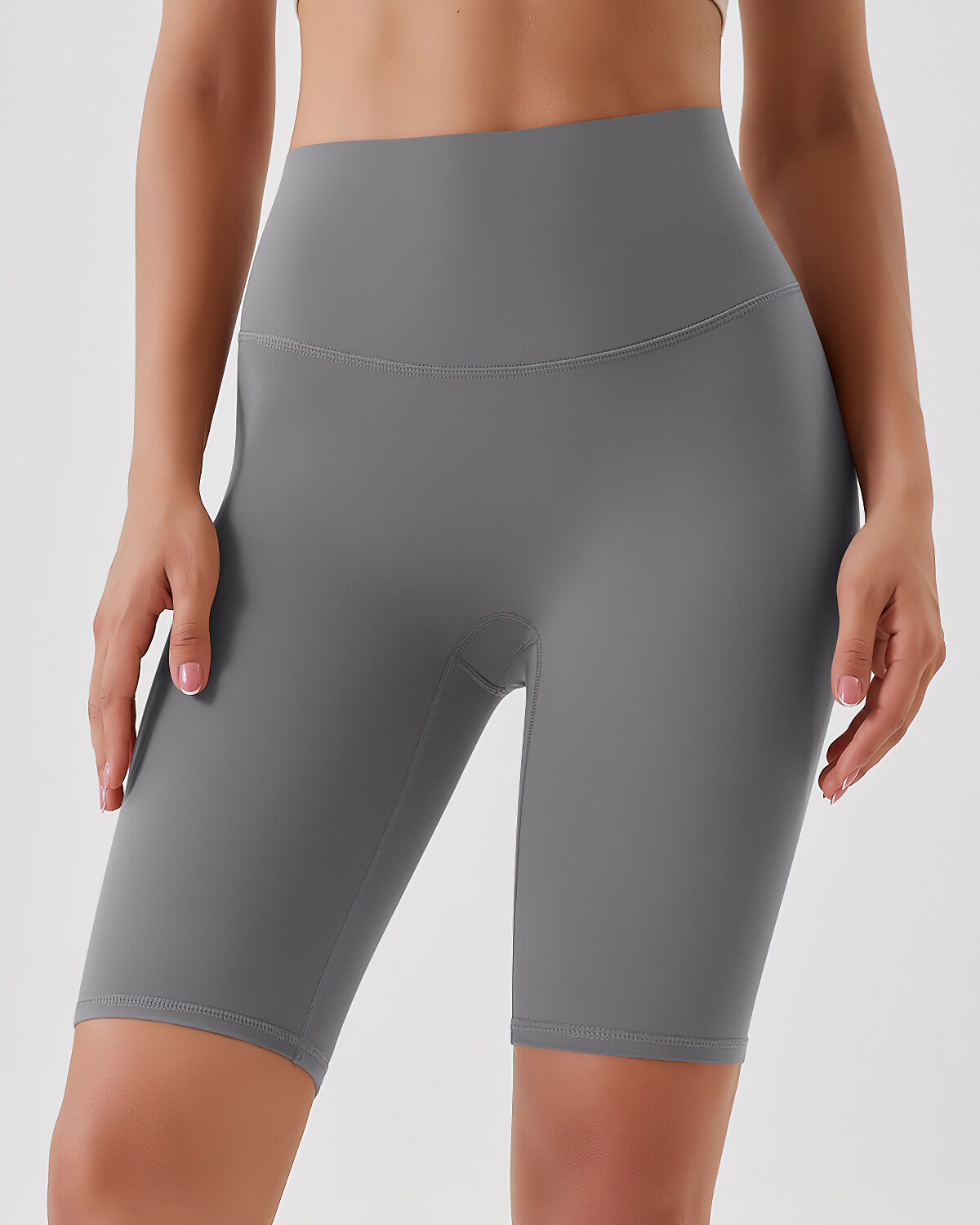 Lara Seamless Biker Shorts - Mobster