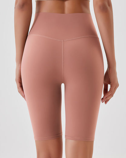 Lara Seamless Biker Shorts - Old Rose