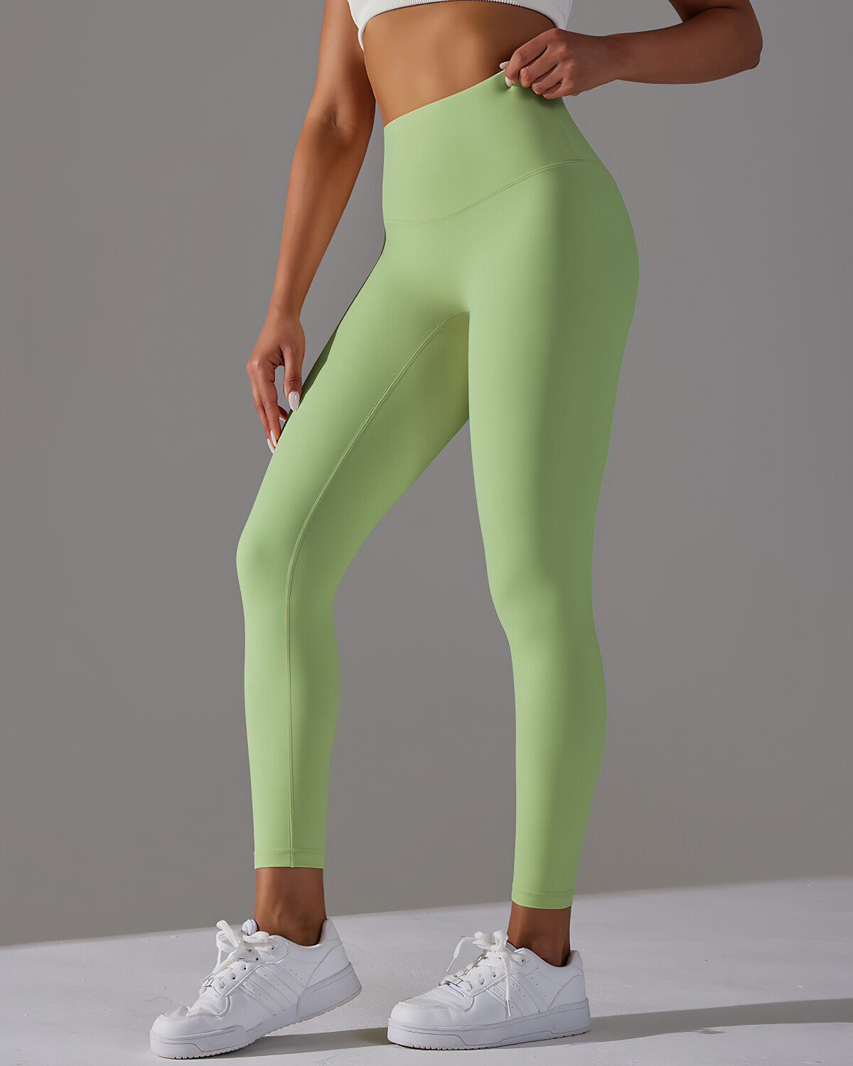 Lara Seamless Leggings - Swamp Green