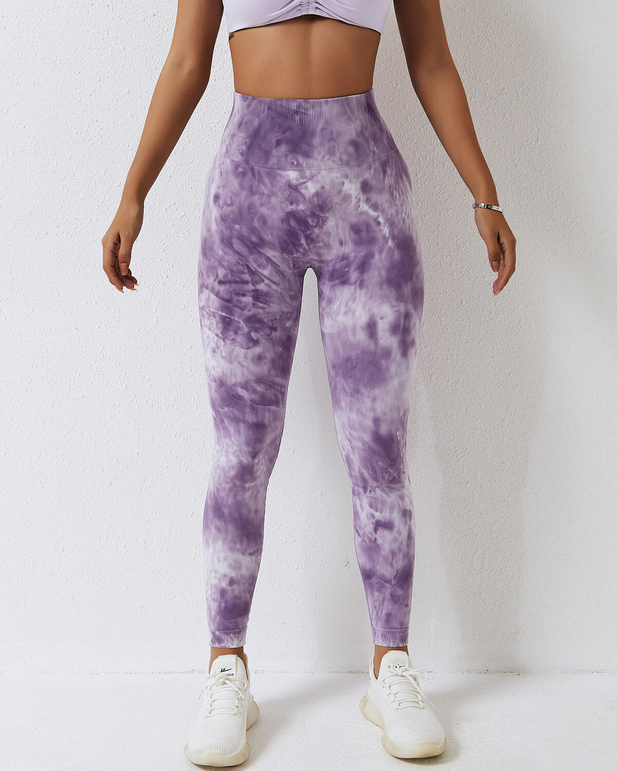 Leslie Seamless Scrunch Leggings - Purple