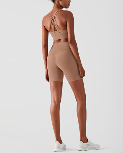 Lillie Seamless Shorts - Brown