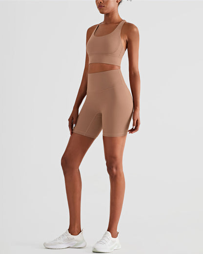 Lillie Seamless Shorts - Brown