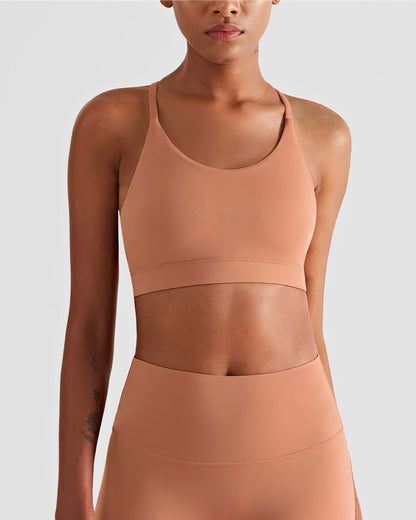 Lillie Sports Bra - Peach