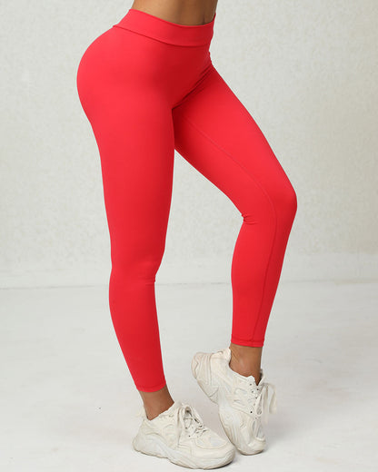 Lucia Scrunch Leggings - Red