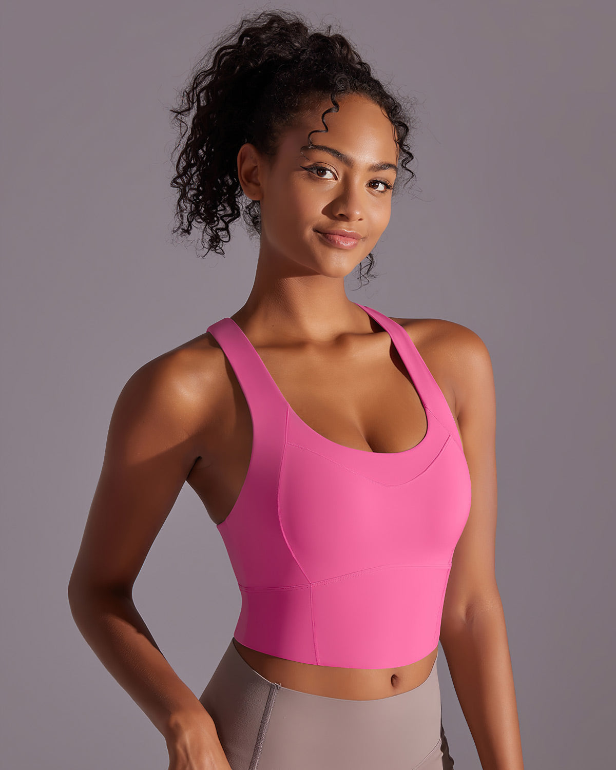 Lumi Crop Top - Pink