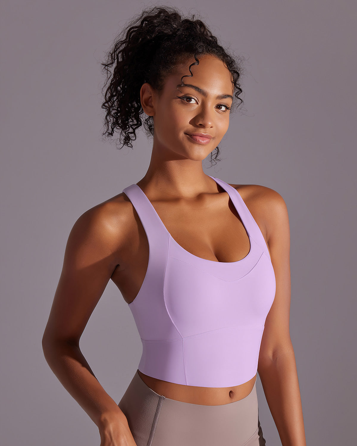 Lumi Crop Top - Purple