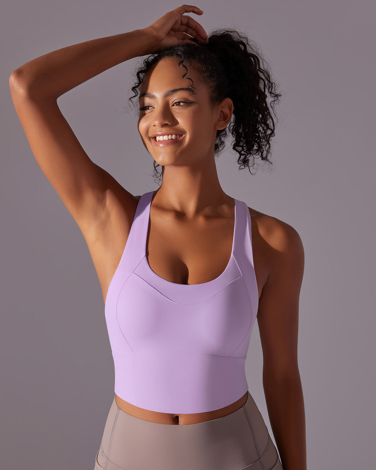 Lumi Crop Top - Purple