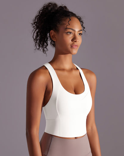 Lumi Crop Top - White