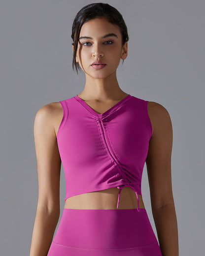 Mabel Crop Top - Fuchsia