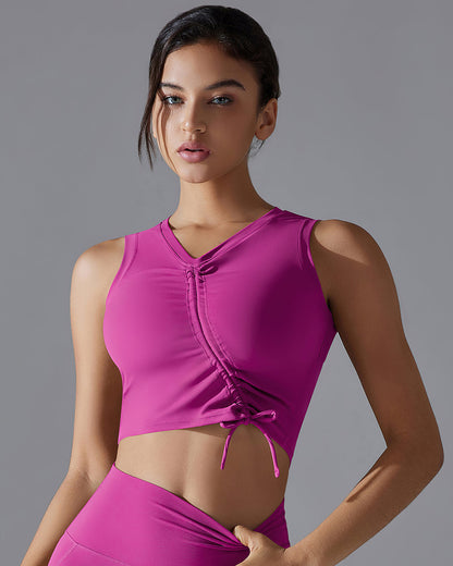 Mabel Crop Top - Fuchsia