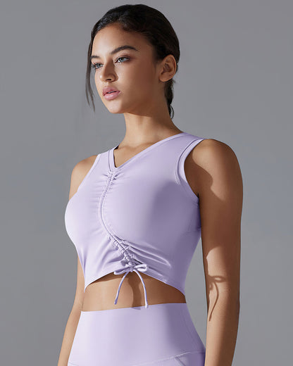 Mabel Crop Top - Pastel Lilac