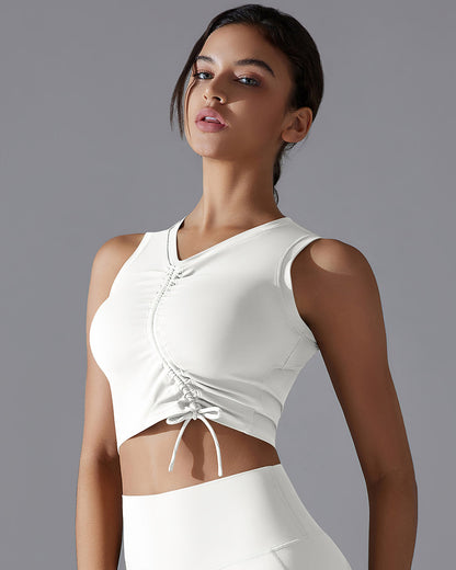 Mabel Crop Top - White