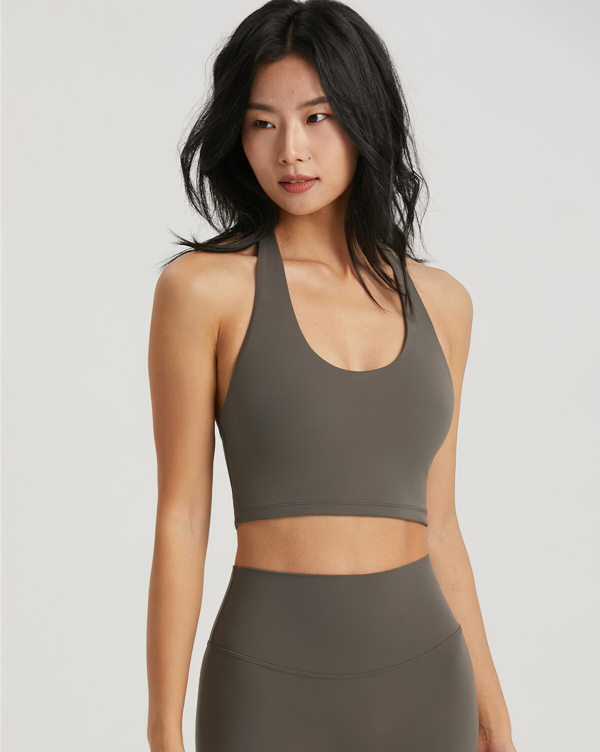 Marlowe Sports Bra - Ash Brown