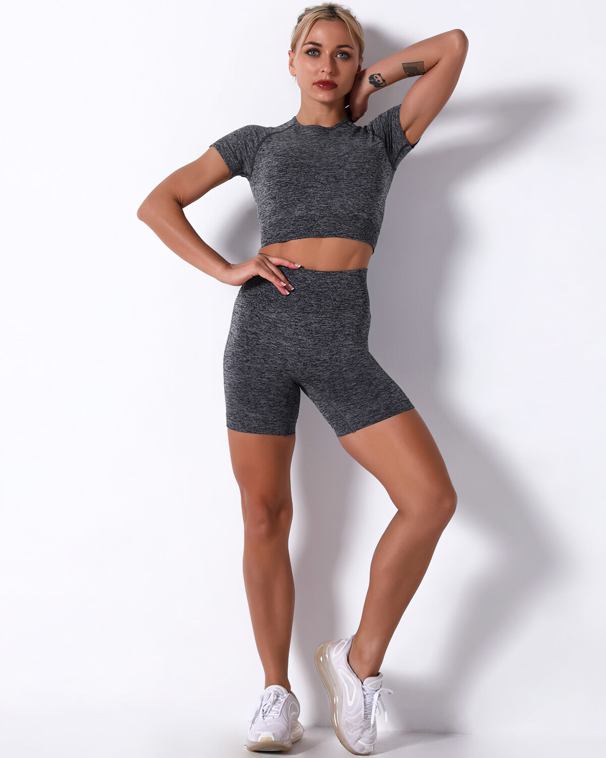 Mikaela Crop Top - Grey