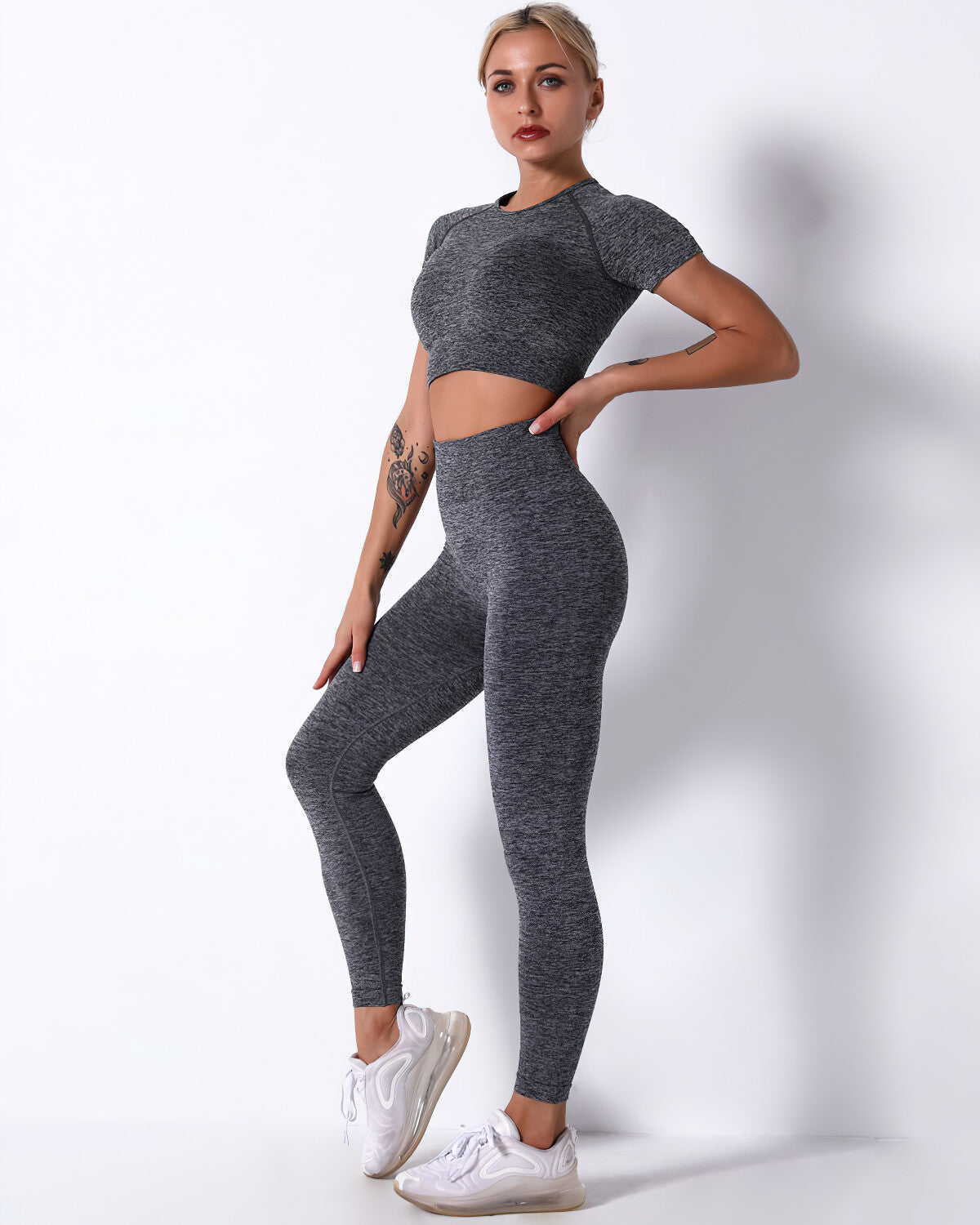 Mikaela Crop Top - Grey