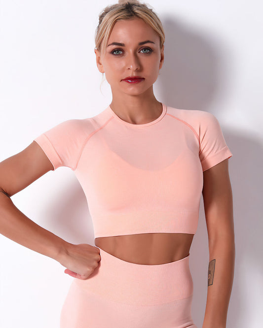 Mikaela Crop Top - Peach