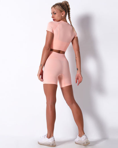 Mikaela Crop Top - Peach