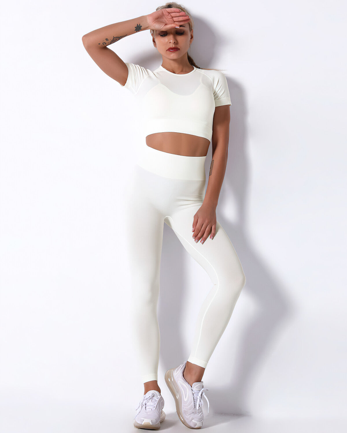 Mikaela Crop Top - Beige