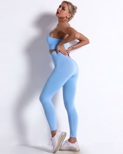 Mikaela Seamless Leggings - Blue