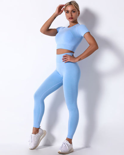 Mikaela Seamless Leggings - Blue