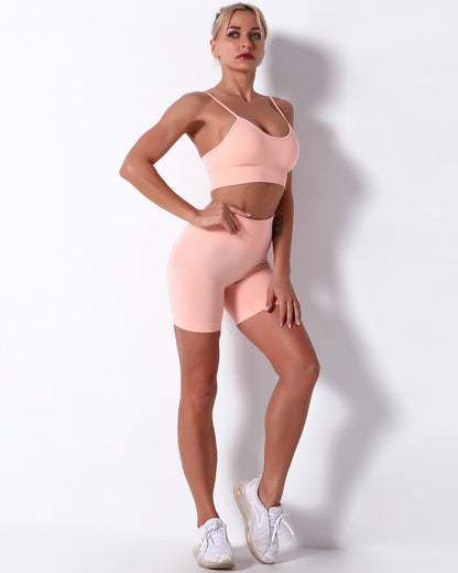 Mikaela Seamless Shorts - Peach