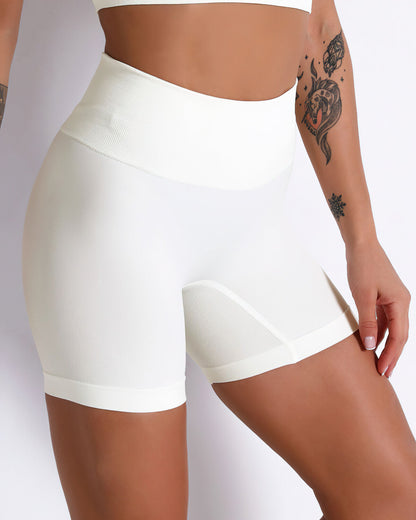 Mikaela Seamless Shorts - Beige