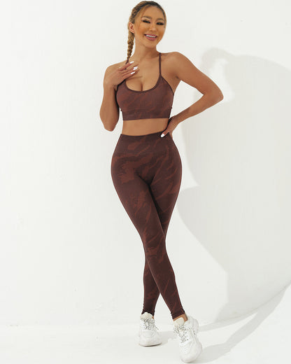 Nala Seamless Leggings - Brown