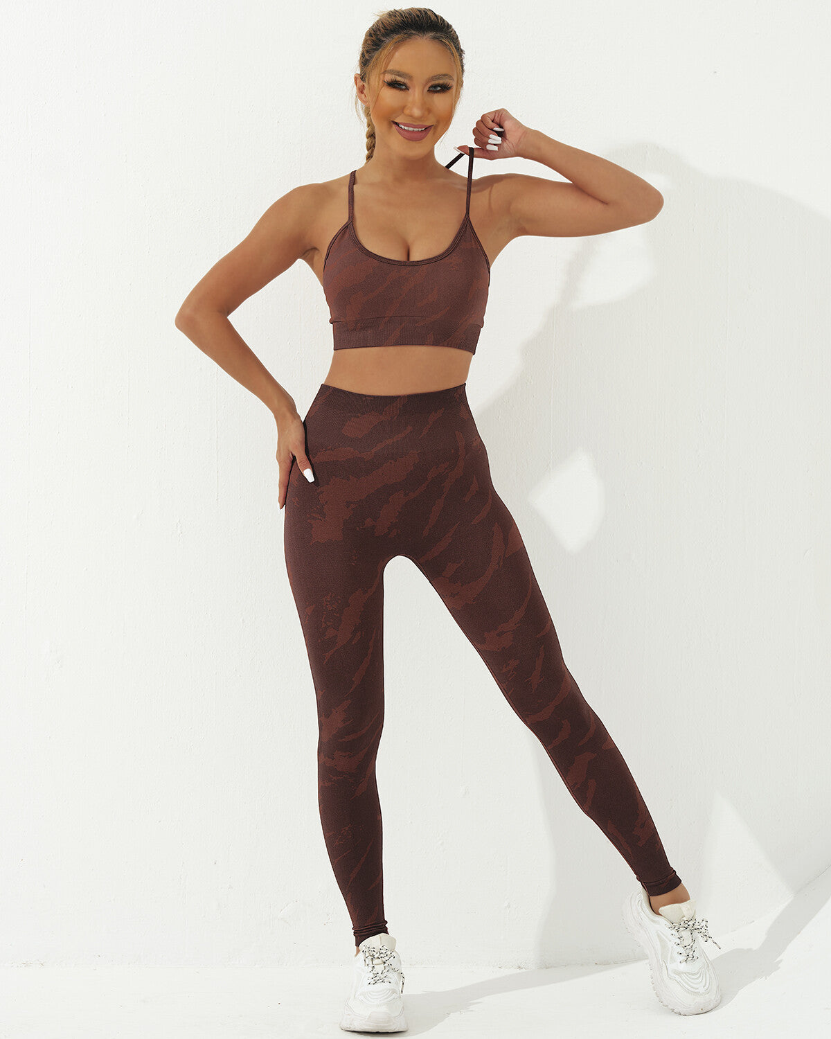 Nala Seamless Leggings - Brown