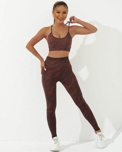 Nala Seamless Leggings - Brown