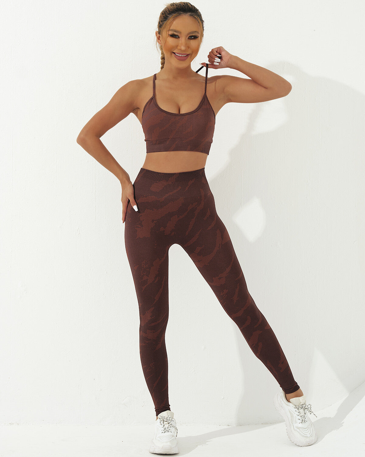 Nala Sports Bra - Brown