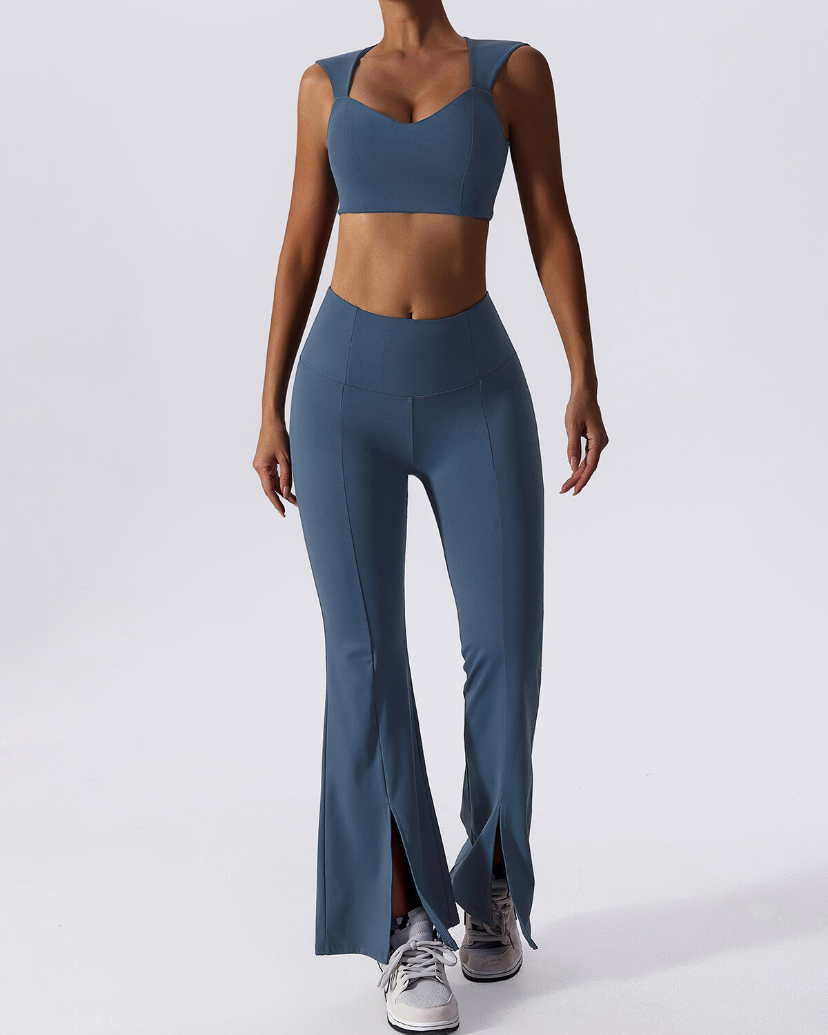 Nellie Flare Leggings - Blue