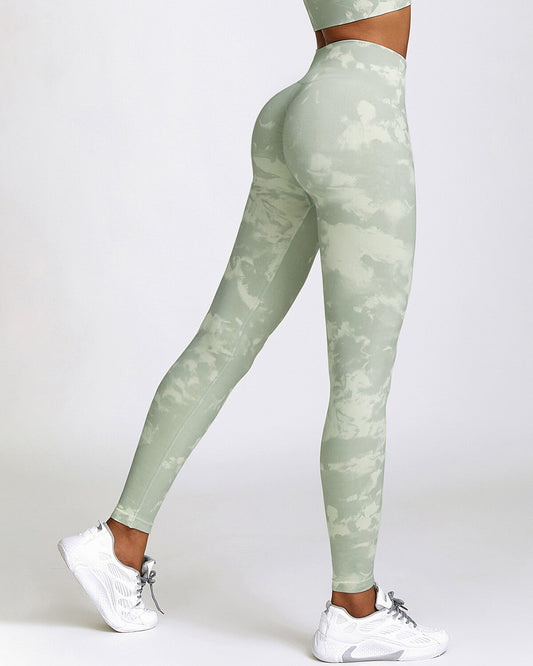 Nova Seamless Scrunch Leggings - Green